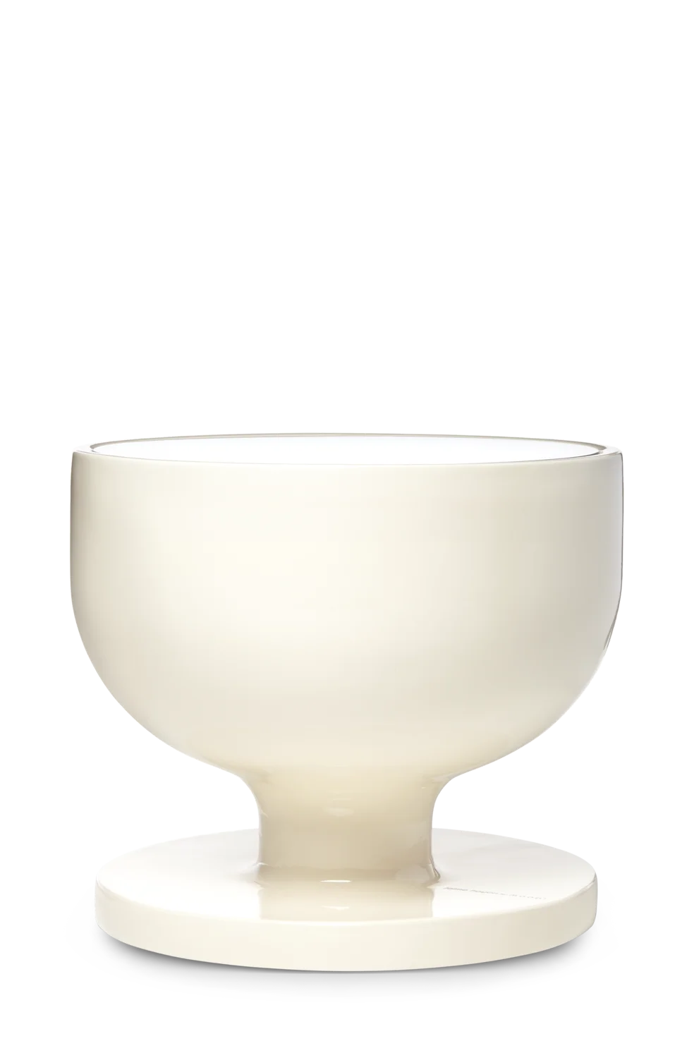 Elements 007 side table oyster white front view